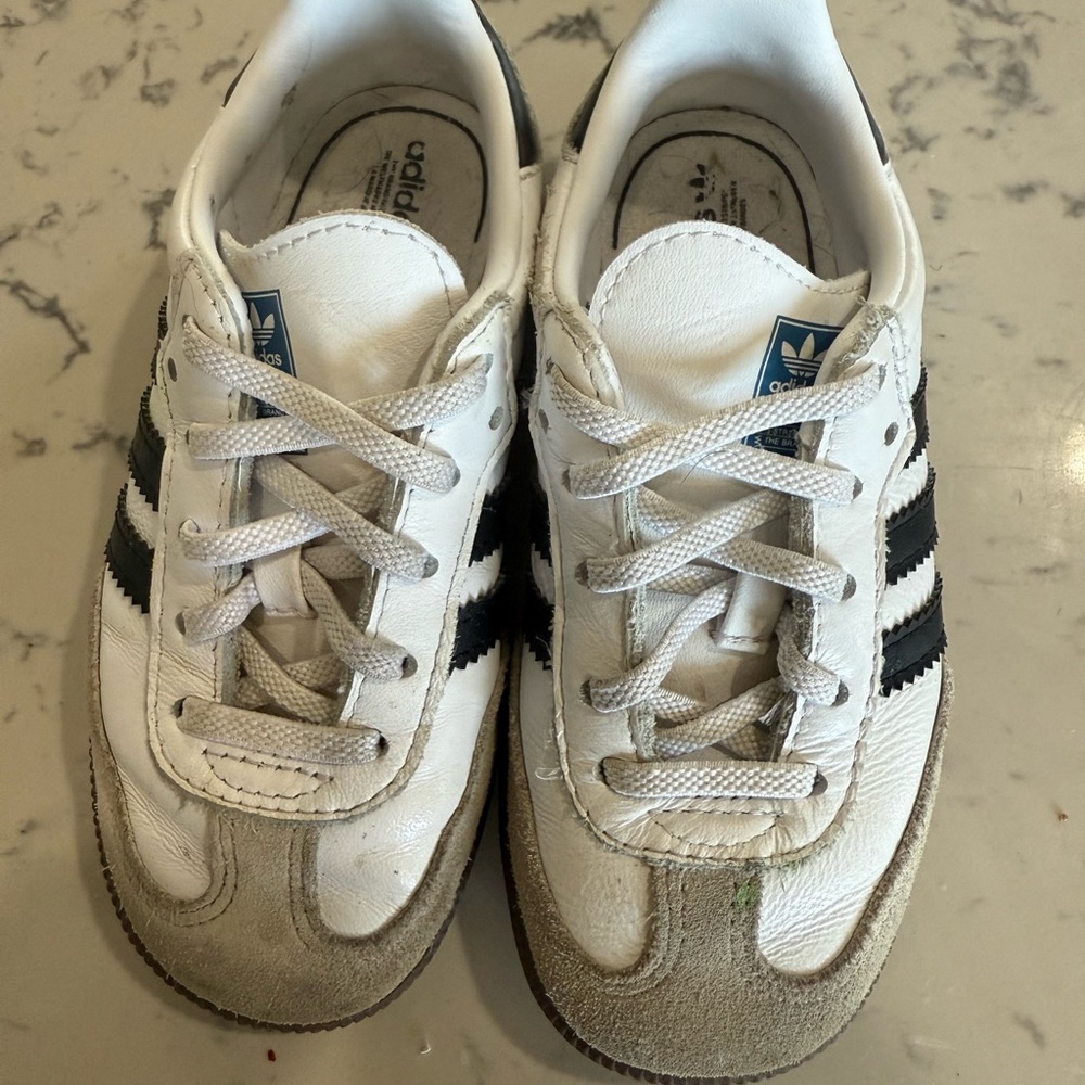 Adidas White and Black Sneakers Classic Design